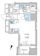 パークアクシス小伝馬町 305 間取り図