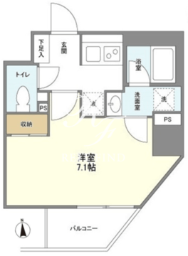 シェフルール新御徒町1 301 間取り図