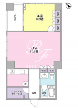 フォレストタウン参宮橋 404 間取り図