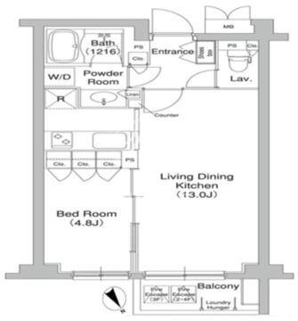 コンフォリア原宿 220 間取り図