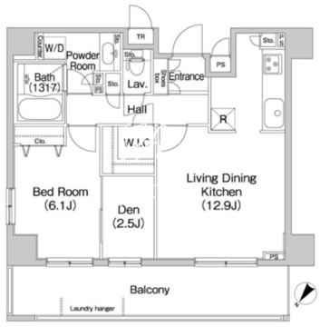 コンフォリア田町 507 間取り図