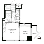 パークアクシス御徒町 902 間取り図