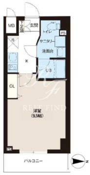 マキシヴ八広 101 間取り図