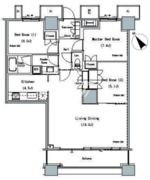 ザ・東京タワーズミッドタワー 2714 間取り図