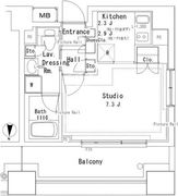 パークアクシス御茶ノ水ステージ 1324 間取り図