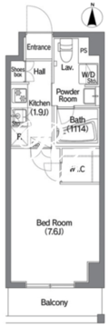 コンフォリア錦糸町DEUX 304 間取り図