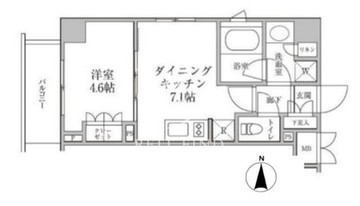 レジディア神楽坂2 304 間取り図