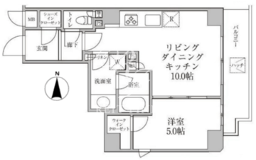レジディア神楽坂2 301 間取り図