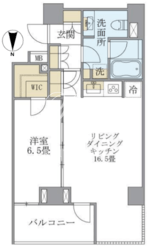 アパートメンツ元麻布内田坂 601 間取り図