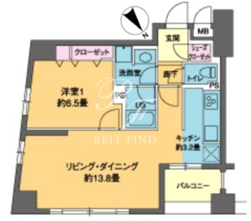 カスタリア茅場町 505 間取り図