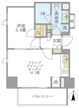 アパートメンツタワー六本木 903 間取り図