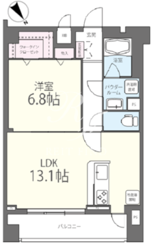 コリーヌ池田山 303 間取り図