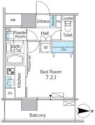 パークフラッツ芝浦 402 間取り図