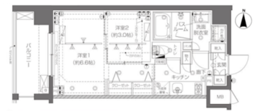 ズーム新宿西落合 401 間取り図