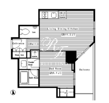 レガーロ西早稲田 403 間取り図