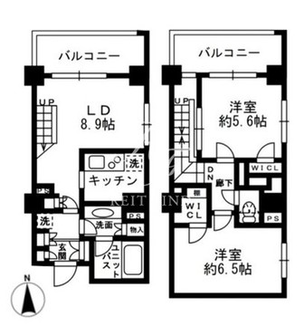 レジディア中落合 C503 間取り図