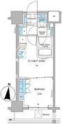 ブラウ菊川プレイス 403 間取り図 ?>