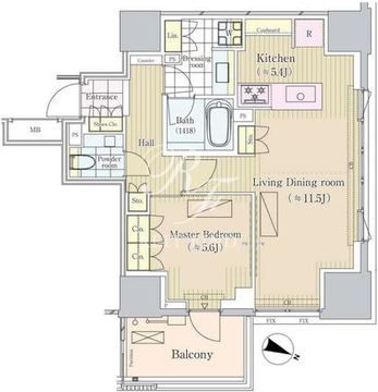 パークコート三番町ヒルトップレジデンス 905 間取り図