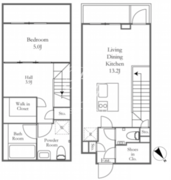 THE LUDLOW NAKAMEGURO 204 間取り図