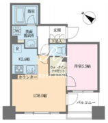 ドゥーエ新川 202 間取り図