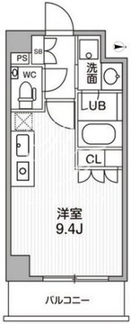 ディームス麻布狸穴町 314 間取り図