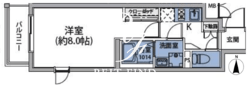 ルネサンスコート目黒 205 間取り図