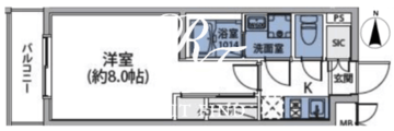 ルネサンスコート目黒 404 間取り図