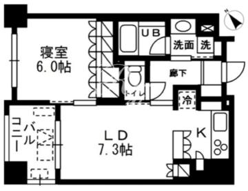 レジディア日本橋浜町 805 間取り図