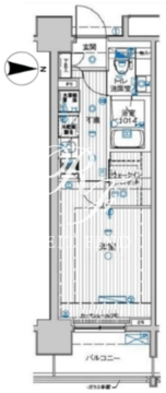 ル・リオン豊洲ウォーターフロント 602 間取り図