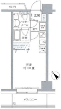 プライムアーバン豊洲 811 間取り図