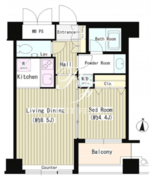 ワッツ白金 402 間取り図