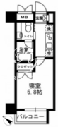 レジディア月島3 407 間取り図
