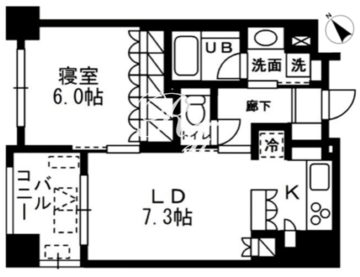 レジディア日本橋浜町 1005 間取り図