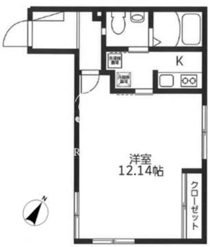 レジディア代々木 104 間取り図