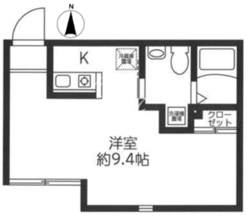レジディア代々木 402 間取り図