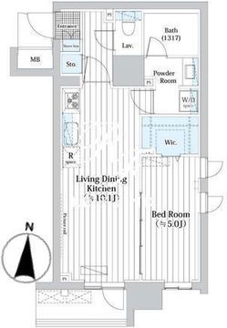 Ｌ・ＢＡＳＥ押上 N-401 間取り図