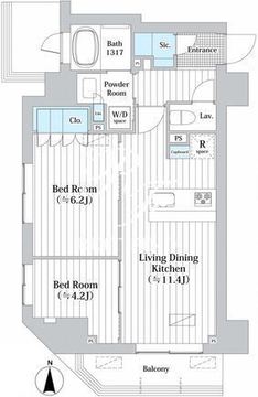 JP noie 錦糸町 205 間取り図
