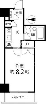 ハイリーフ芝大門 502 間取り図