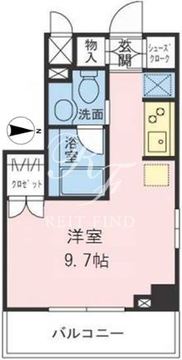 ザパームス両国 602 間取り図