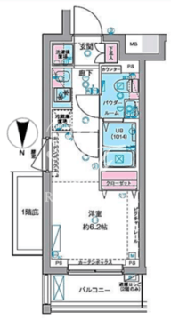 ジェノヴィア大崎スカイガーデン 302 間取り図