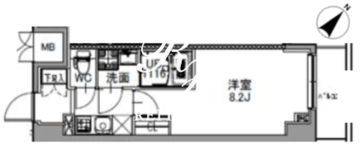 エスレジデンス王子ウエスト 502 間取り図