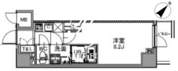 エスレジデンス王子ウエスト 504 間取り図
