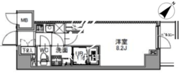 エスレジデンス王子ウエスト 604 間取り図