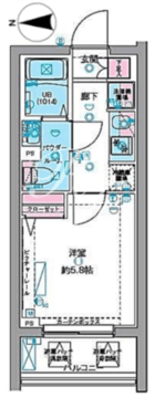 ジェノヴィア大崎スカイガーデン 212 間取り図