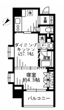 レジディア池尻大橋 301 間取り図