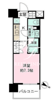 ザ・パークハビオ目黒 805 間取り図
