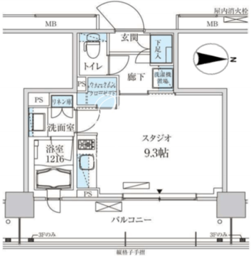 パークアクシス菊川ステーションゲート 1010 間取り図