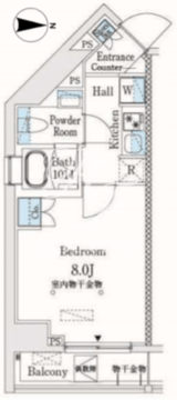 市谷仲之町ビューアパートメント 601 間取り図