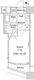 ファーストリアルタワー新宿 1806 間取り図
