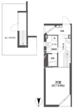 プラティーク白金 501 間取り図